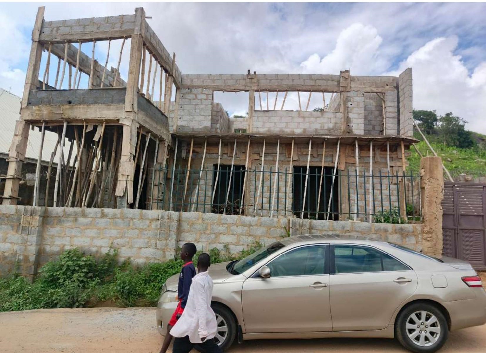 Exterior of The Cube Abuja under construction
