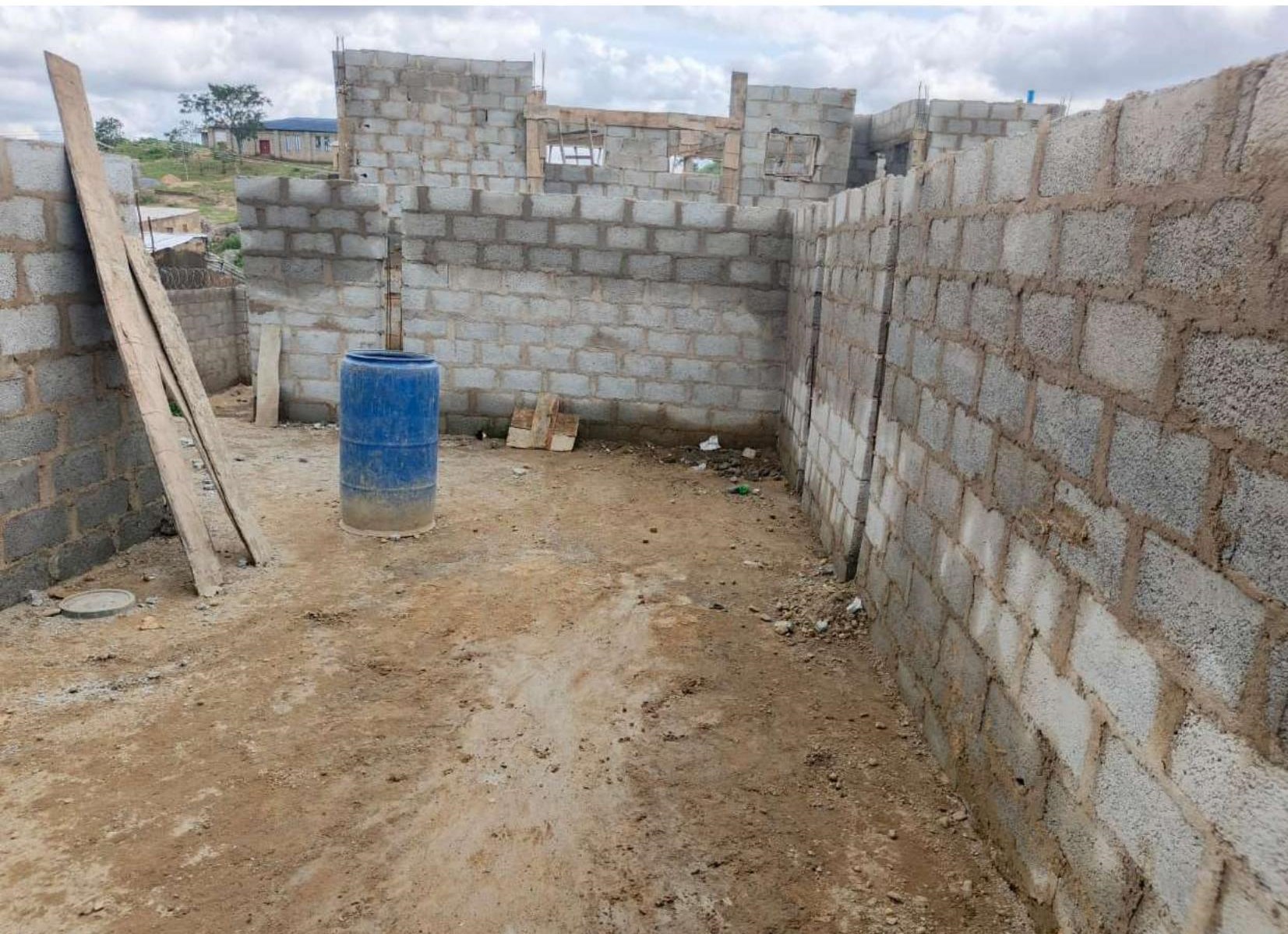 Internal blockwork at The Cube Abuja