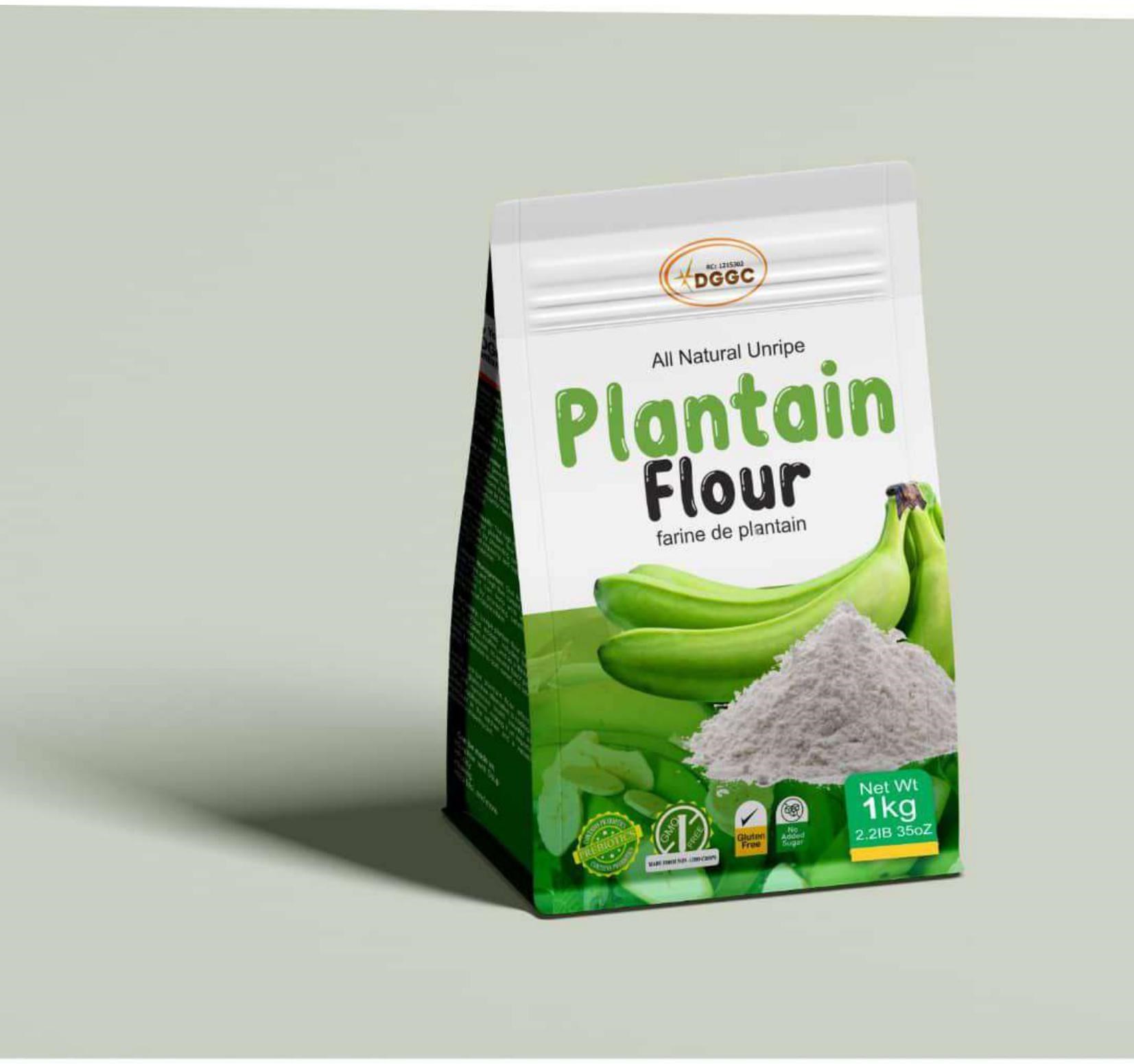 Plantain flour product packaging concept